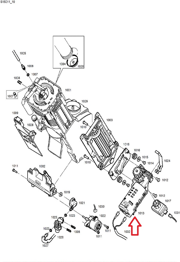 Jura Capresso-Impressa C-D-E-F-J-Z-ENA-GIGA Brew Group Gear Motor (12V) Diagram